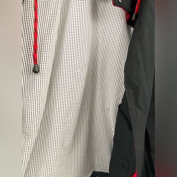 Swingster Jacket Mens Size Medium Black Red Trim Detail Full Zip Front Snap - Picture 8 of 12